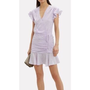 Nearly NEW VERONICA BEARD Marla Silk Floral Dress In Purple-lt, Sz 2, $550
